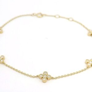 Bracelet "Fiorellina" - Diamants 0,10ct - Or 18K