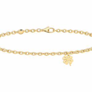 Bracelet Trèfle, 20cm - Or Jaune 18K